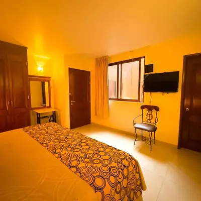 Cama o camas de una habitación en Quinta Roca Hotel