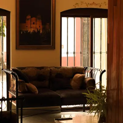 Zona de estar de Quinta Roca Hotel