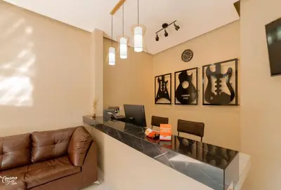Zona de estar de Guitarra Inn