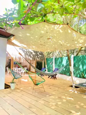 Jardín al aire libre en Casa Mazunte Tierra Viva