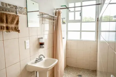 Un baño de Casa Mazunte Tierra Viva