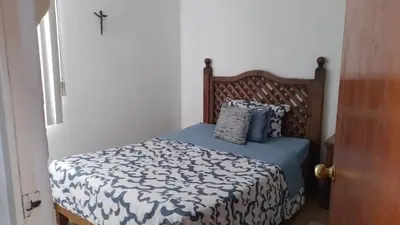 Cama o camas de una habitación en Depa Cholulita