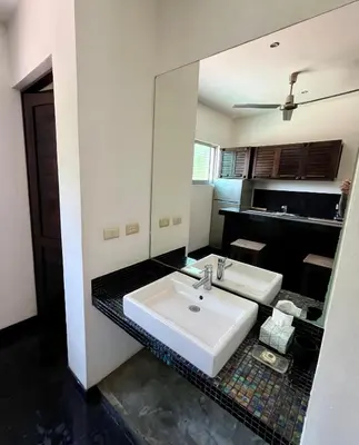 Una cocina o zona de cocina en Hotel Aqualuna Departamento #aussiepipe