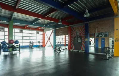 Gimnasio o instalaciones de fitness de Hippie Nice Hostel