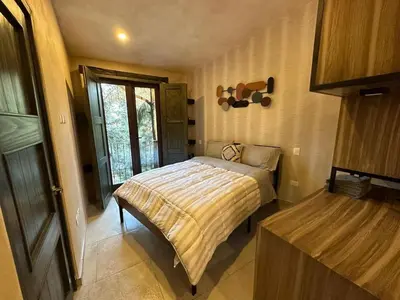 Cama o camas de una habitación en Loft Loreto en Val'Quirico