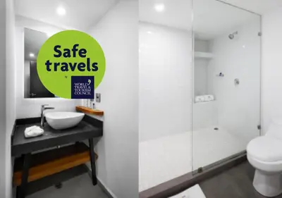 Un baño de Hotel MX aeropuerto CDMX, Trademark Collection by Wyndham