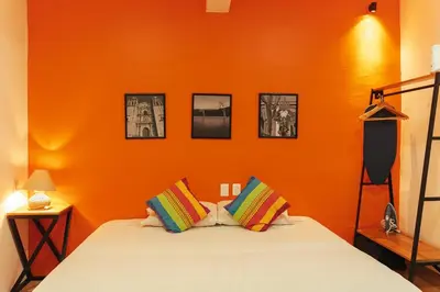 Cama o camas de una habitación en Casa Don José: NARANJOS Suite