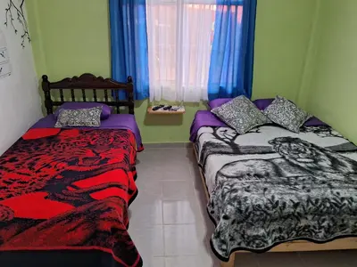 Cama o camas de una habitación en Mixtlaxotla Zacatlán Tours