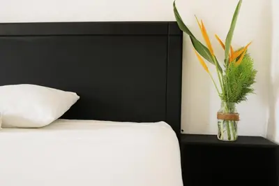Cama o camas de una habitación en Standard Queen Room two beds n01
