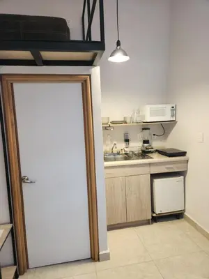 Una cocina o zona de cocina en Las Heliconias