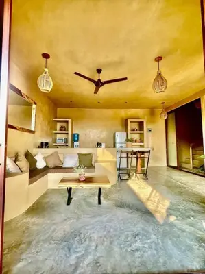 Una cocina o zona de cocina en Casa Maloya alberca y vista al mar
