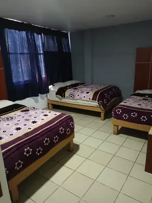 Cama o camas de una habitación en HOTEL PUERTO MEXICO 2