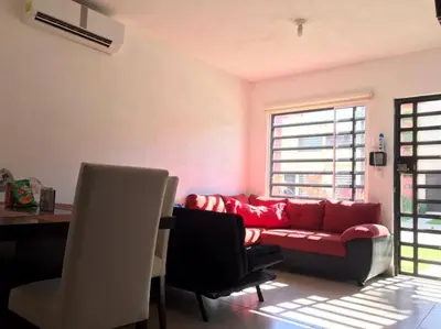 Zona de estar de Maktub Casa AcaCancún