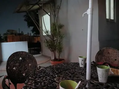 Un patio o zona al aire libre en Habitación en barrio de Jalatlaco