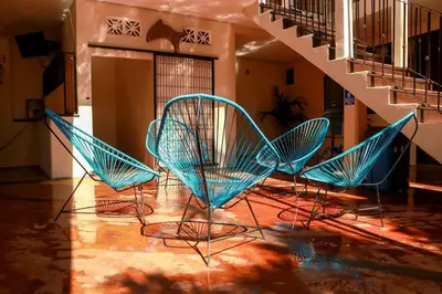 Zona de estar de Hotel Rivera Del Mar