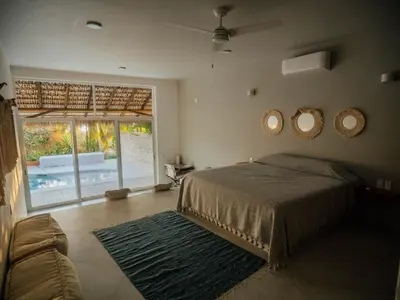 Cama o camas de una habitación en Casa La Bomba