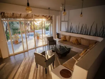 Zona de estar de Casa La Bomba