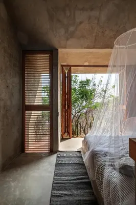 Cama o camas de una habitación en Casa del sapo