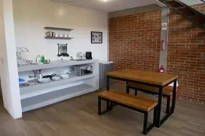 Una cocina o zona de cocina en Las Orquídeas