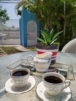 Utensilios para hacer té y café en Casa familiar equipada en La Tampiquera