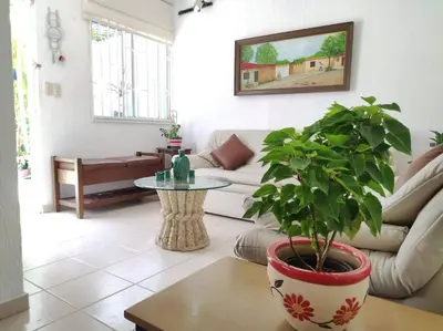 Zona de estar de Casa familiar equipada en La Tampiquera