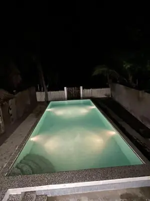Piscina en o cerca de Casa Rústica, Sofía, Frente al mar en Puerto Arista