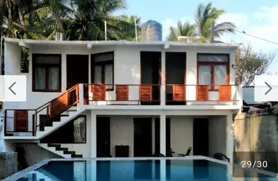 Piscina en o cerca de Casa Rústica, Sofía, Frente al mar en Puerto Arista