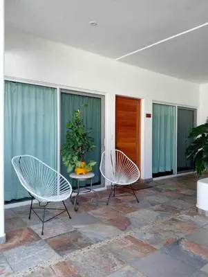 Plano de Apartment Tortugas - rooms with AC and great pool at 5 min from Carrizalillo beach and Benito Juarez Bulevard