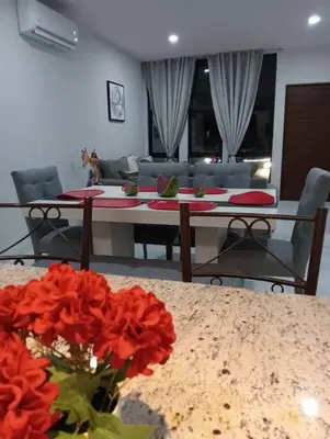 Zona de estar de Hermosa Residencia junto al mar