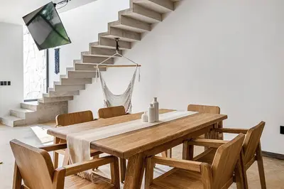 Zona de estar de Quiet La Punta Surf Villa