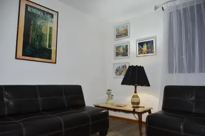 Zona de estar de Departamento Aurora - Amplio Departamento Completo en Zona muy Tranquila de CDMX