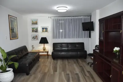 Zona de estar de Departamento Aurora - Amplio Departamento Completo en Zona muy Tranquila de CDMX