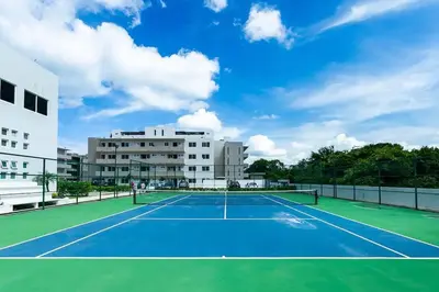 Instalaciones para jugar a tenis o squash en Depto en Diamante con Club de Playa Privado o alrededores