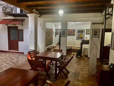 Zona de estar de Hotel casa teresa café galería