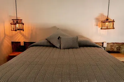 Cama o camas de una habitación en Guayabo estudio