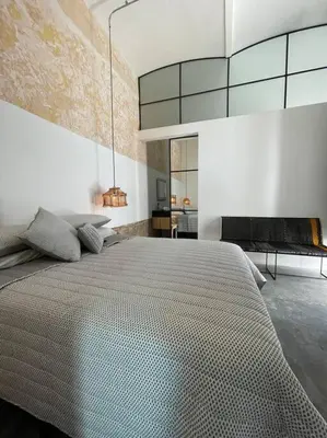 Cama o camas de una habitación en Guayabo estudio