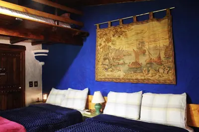 Cama o camas de una habitación en Quinta del bosque