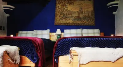 Cama o camas de una habitación en Quinta del bosque