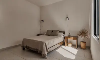 Cama o camas de una habitación en Céntrico Live
