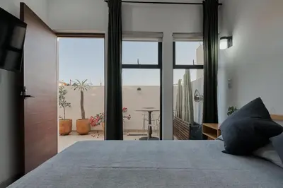 Cama o camas de una habitación en Céntrico Live