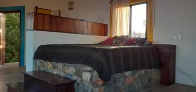 Cama o camas de una habitación en Vista del Mar - Puerto Angel