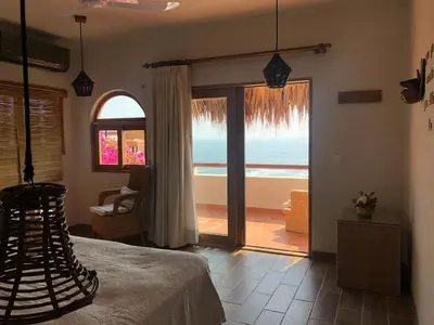 Cama o camas de una habitación en Hotel Boutique casa la Malagueña