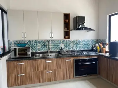 Una cocina o zona de cocina en Casa Tres Iguanas, La Punta