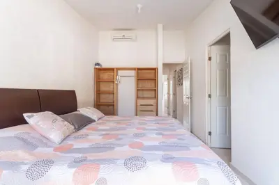 Cama o camas de una habitación en Acapulco Diamante. Casa de descanso