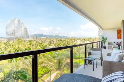 Un balcón o terraza de 4-BR paradise view in Acapulco