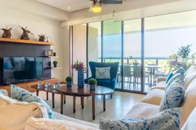 Zona de estar de 4-BR paradise view in Acapulco