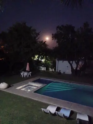 Piscina en o cerca de Quinta las flores de Elizondo