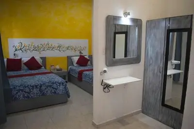 Cama o camas de una habitación en Villa Mont