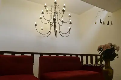 Zona de estar de Casa Shanti Oaxaca