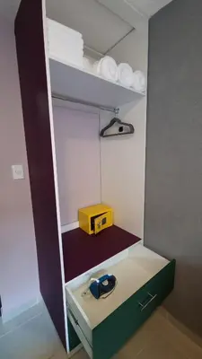 Cama o camas de una habitación en Departamento Completo Frente al Aeropuerto